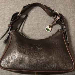 Vintage Dooney & Bourne Brown Leather Medium Hobo